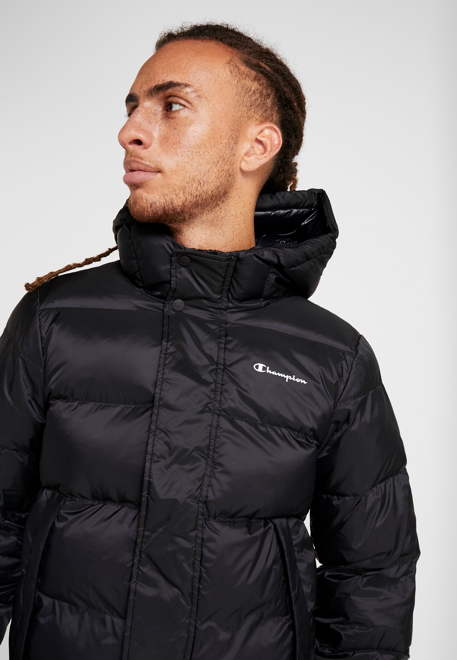 HOODED JACKET Winterjacke black HOODED JACKET Winterjacke black