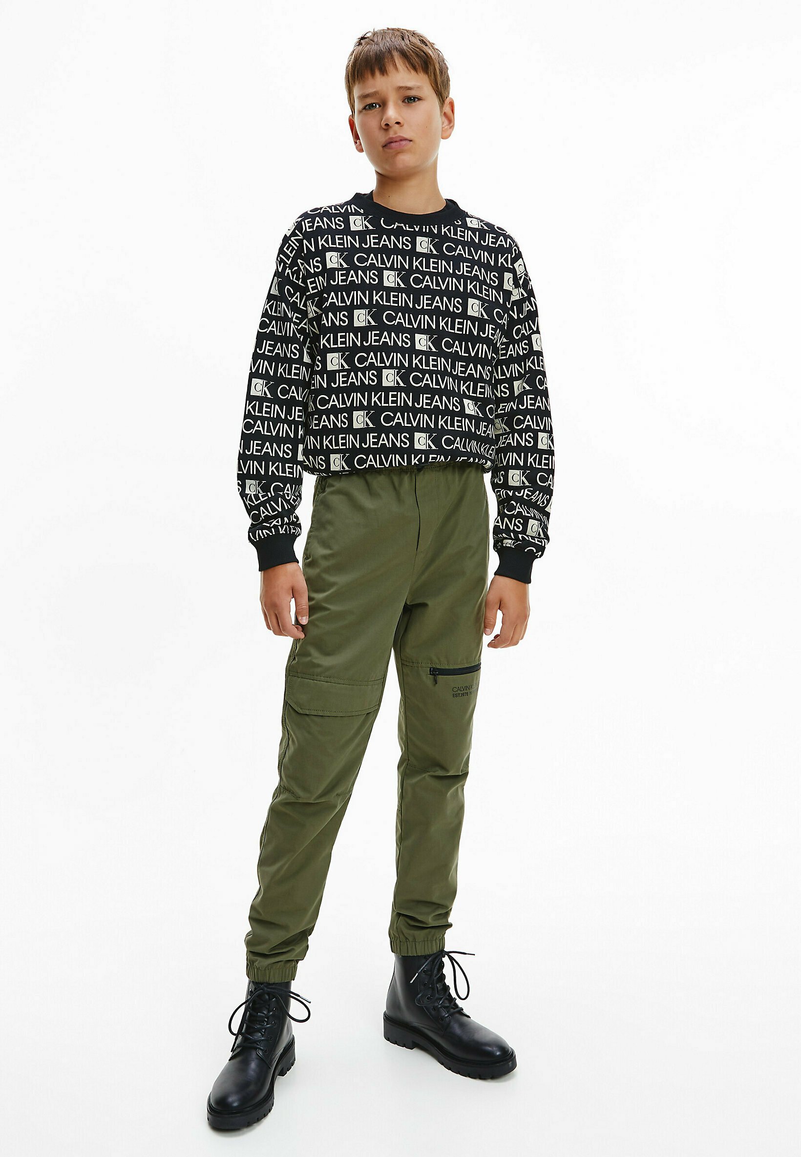 Calvin Klein Jeans Felpa - black/nero - Zalando.it
