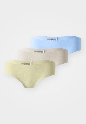 BRIEF BRAZILIAN FREE CUT 3 PACK - Alushousut - light yellow