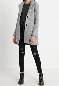 ONLY Krátký kabát - mottled light grey
