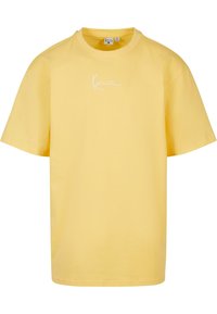 Karl Kani SMALL SIGNATURE BURGER  - Camiseta estampada - yellow