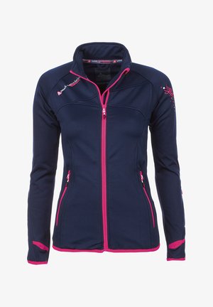 Peak Mountain POLARSHELL ACLIMATE - Sweat zippé - bleu marine fuchsia