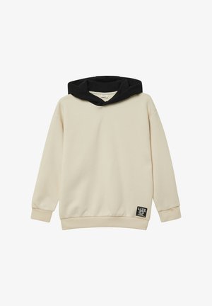 Džemperis su gobtuvu - helles beige