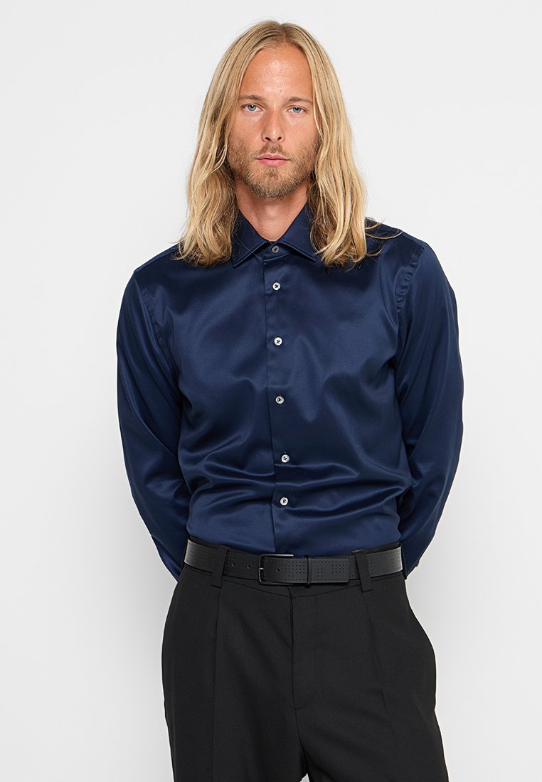 van Laack Zakelijk overhemd donkerblauw