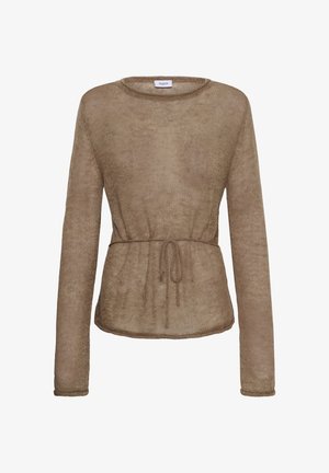 Saint Tropez, ANELISZ TIE - Svetrík - deep taupe melange