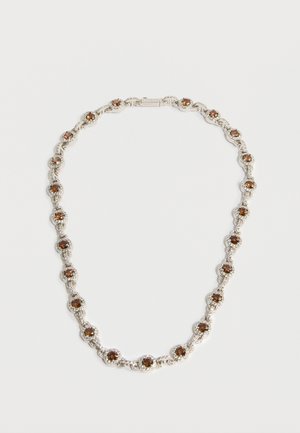 MARINER COFFEE NECKLACE - Verižica - white/coffee/silver-coloured