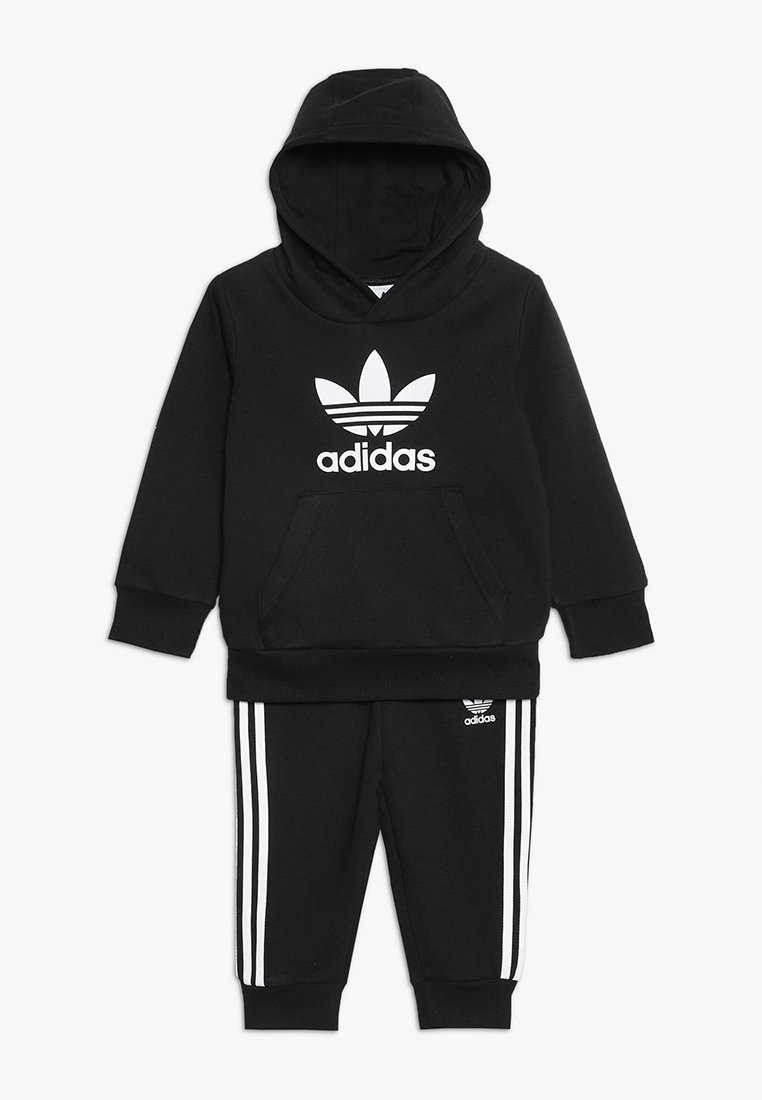 adidas Originals TREFOIL HOODIE SET UNISEX Träningsset black/white