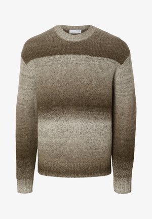 Selected, SLHGAARD RELAXED CREW NECK - Džemper - taupe