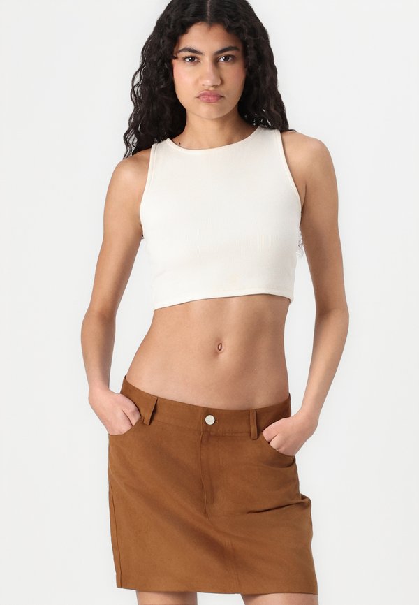 ONLSANDI - Mini skirt - toffee2
