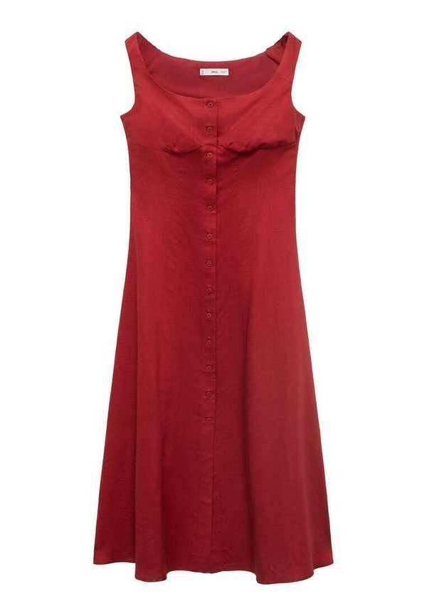 BUTTONED MIDI  - Shirt dress - dark orange2