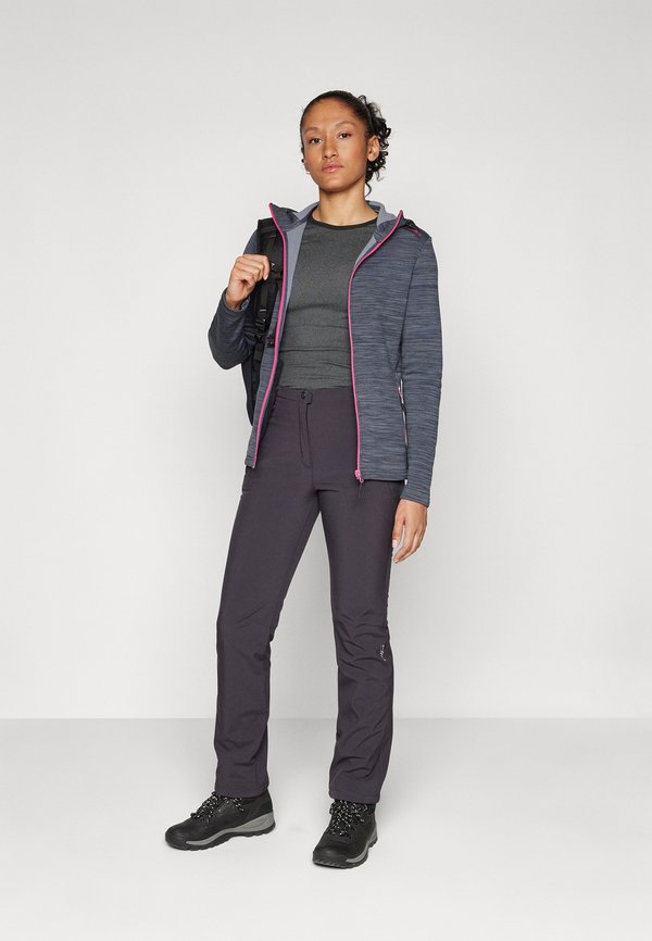 WOMAN JACKET FIX HOOD - Zip-up sweatshirt - titanio2