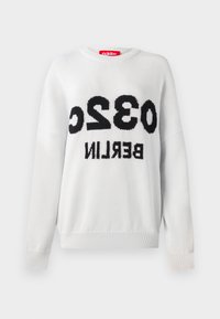 SELFIE SWEATER - Vesta - white/black