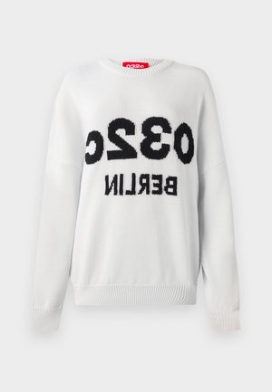 SELFIE SWEATER - Pullover - white/black