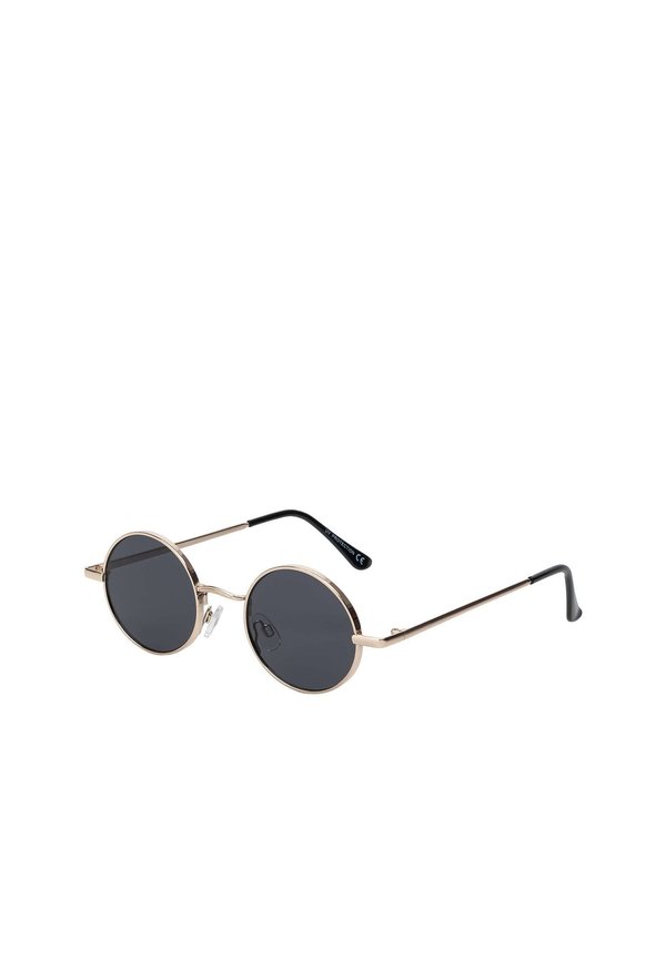 RUNDE  - Sonnenbrille - schwarz gold