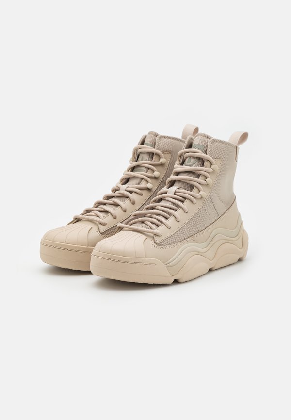 SUPERSTAR MILLENCON - High-top trainers - beige silver pebble3