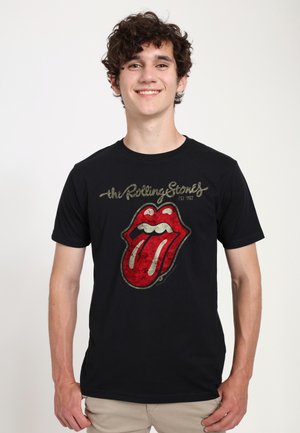 Henry Tiger, THE ROLLING STONES - PLASTERED TONGUE WASHED - T-shirt print - black