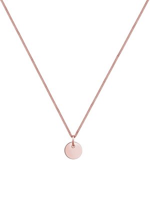 Elli PLATE CIRCLE BASIC - Ketting - pink gold