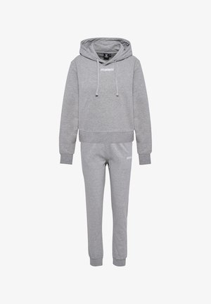 Hummel SET - Tracksuit - grey melange grey melange