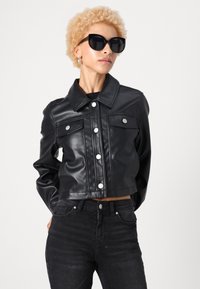 ONLY Petite ONLRIMA JACKET  - Bunda z nepravej kože - black