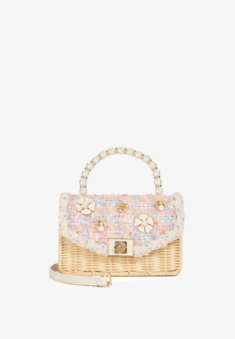 Dune London BLOOMS BEADED HANDLE EMBELLISHED - Handtas - pink