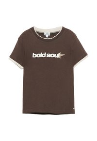 T-Shirt print - brown