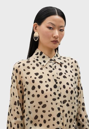 Button-down blouse - beige