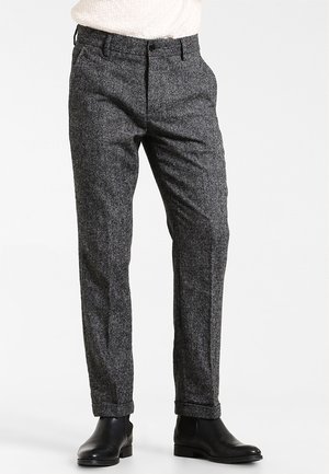 Stoffhose - mottled grey