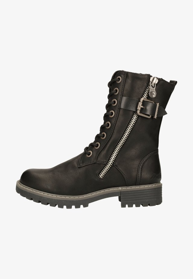 Bottines à lacets - black local sheriff/dyecut