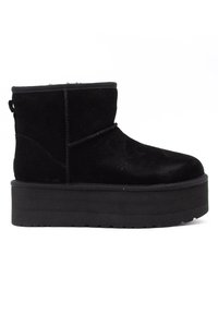 UGG - CLASSIC MINI PLATFORM - Platform bokacsizmák - black Miniatűr kép 1