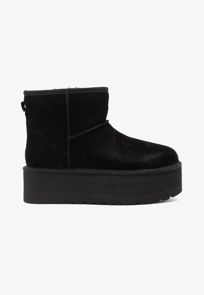 UGG - CLASSIC MINI PLATFORM - Botine cu platformă - black, Extindeți