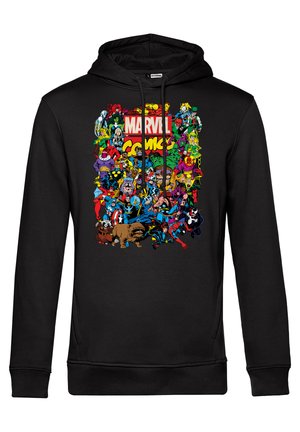 Marvel AVENGERS CLASSIC ENTIRE CAST - Felpa con cappuccio - black