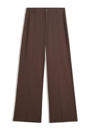 WIDE - Nohavice - dark brown