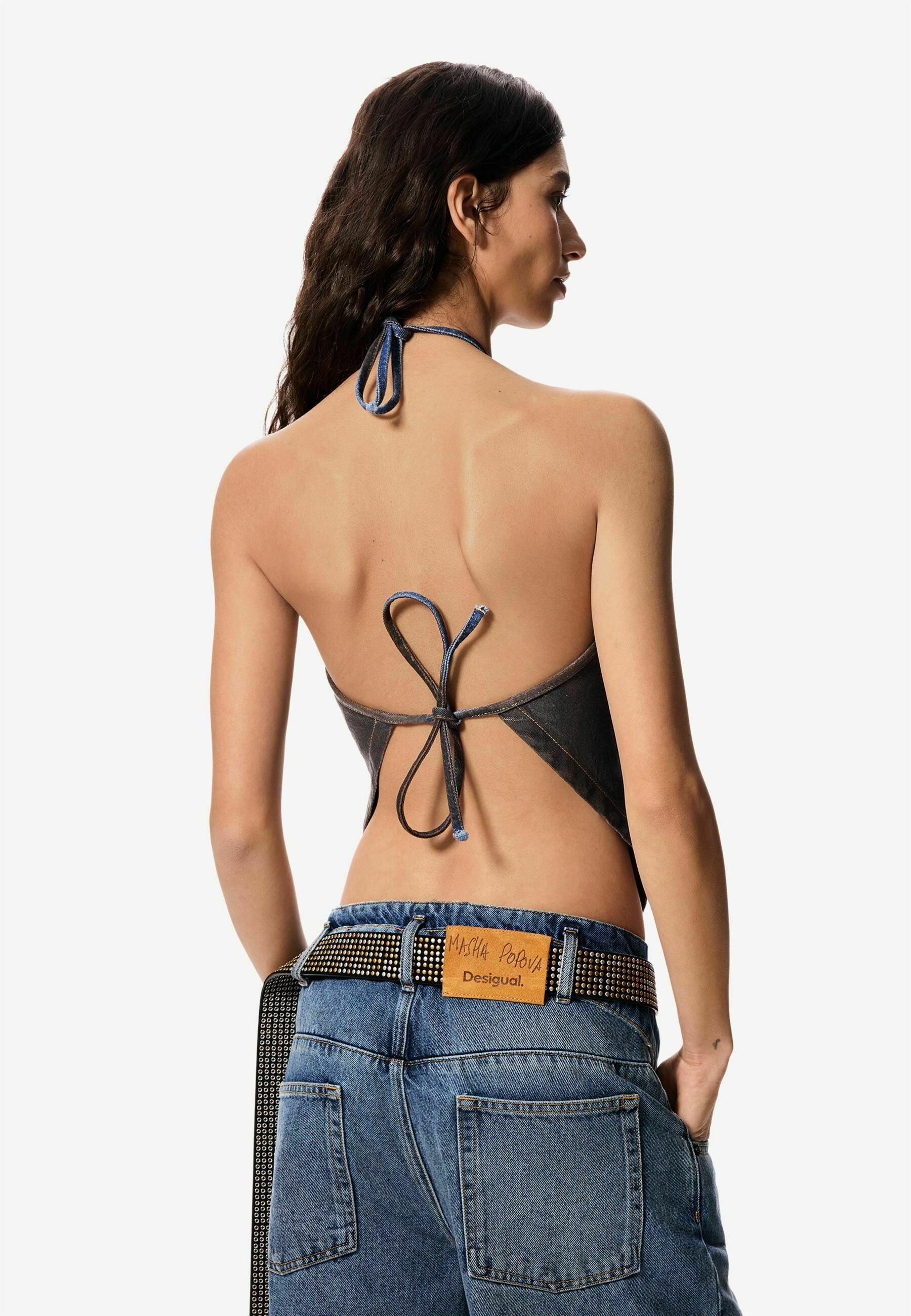 Desigual STRAPLESS MASHA POPOVA - Top - brown - Zalando.ie