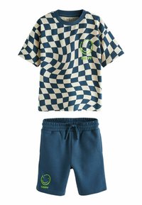 Next CHECKERBOARD SET REGULAR FIT - Träningsbyxor - blue