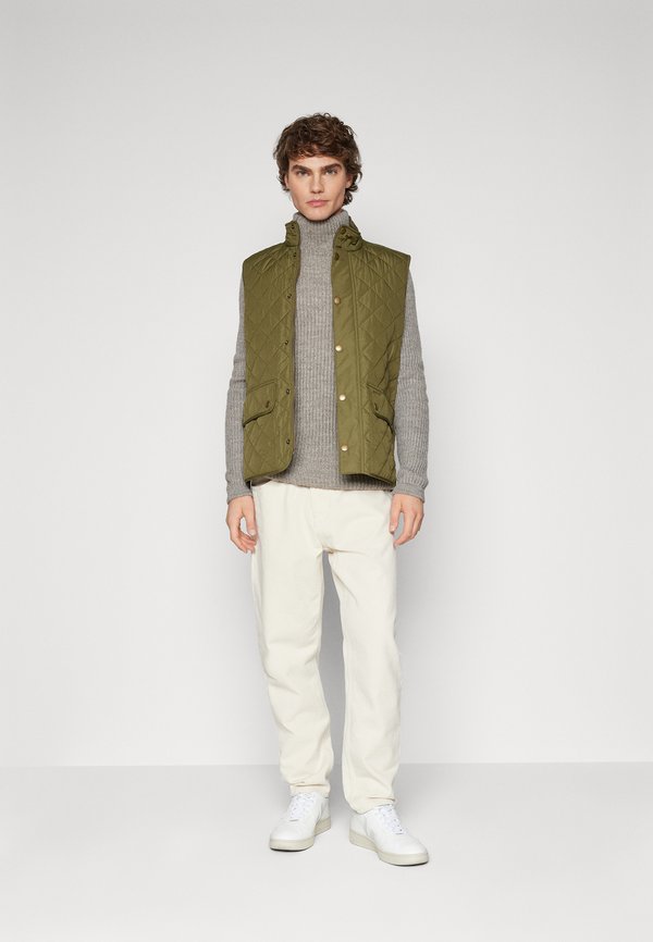 NEW LOWERDALE QUILTED GILET - Waistcoat - dark moss3