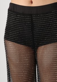 ONLY ONLTORVI WIDE RHINE PANT  - Housut - black
