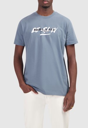 REGULAR FIT - Print T-shirt - blue grey