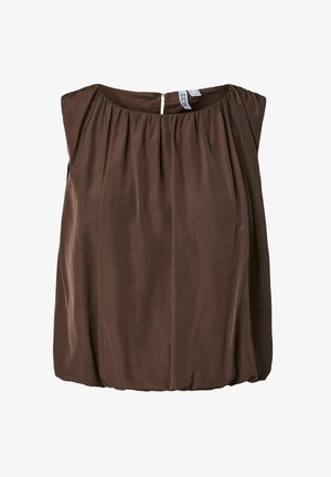 Pieces, TOP PCJILIA BALLOON - Blouse - hot fudge
