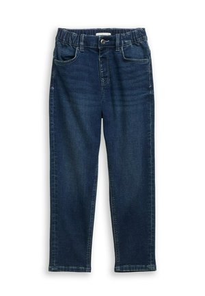 Jeans baggy - used dark stone blue denim