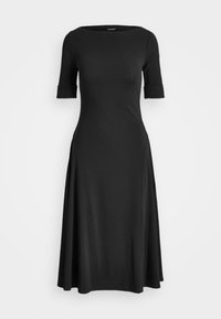 MUNZIE STRETCH COTTON MIDI DRESS - Jerseyjurk - black