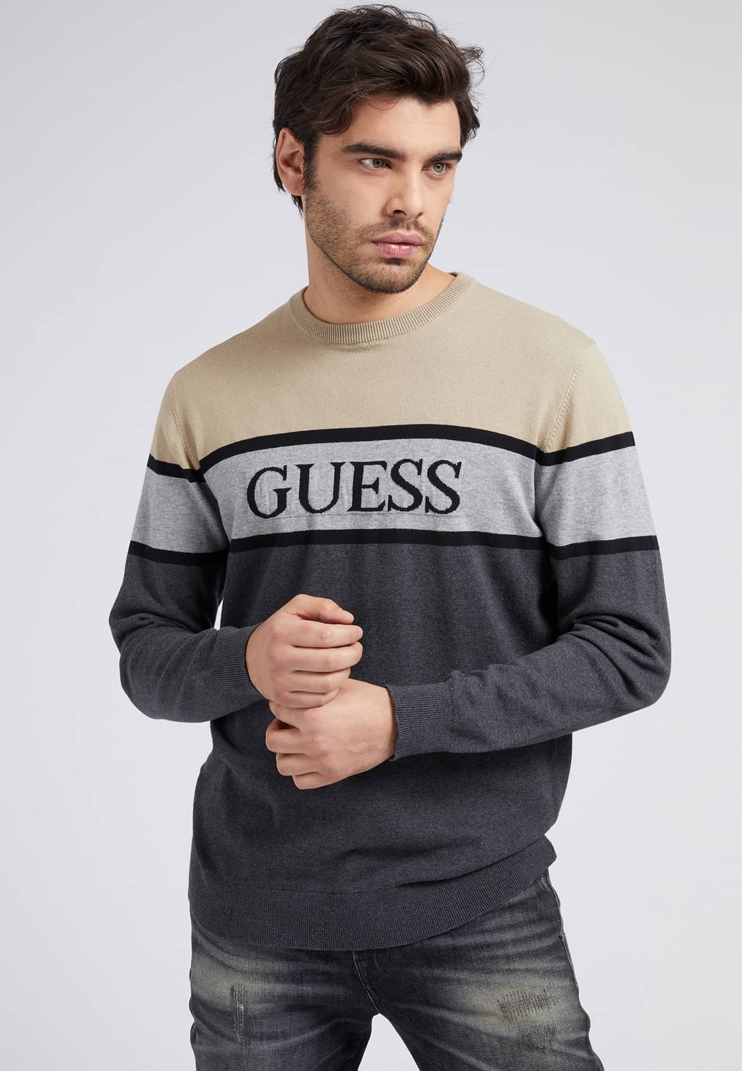 Guess Sudadera - mehrfarbig grau/gris - Zalando.es