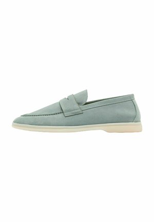 Loafers - sage - suede