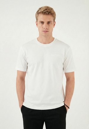 Lela & Buratti, LELA & BURATTI T-SHIRT REGULAR FIT - T-shirt basique - offwhite