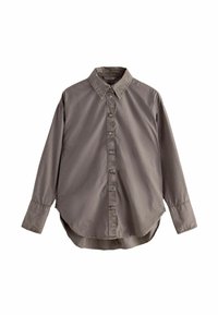 REGULAR FIT - WASHED - Nööpidega pluus - brown