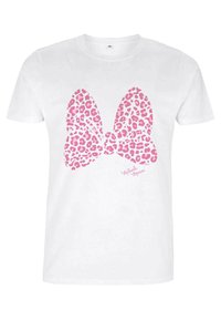 MICKEY & FRIENDS PINK LEOPARD - T-shirt med print - white