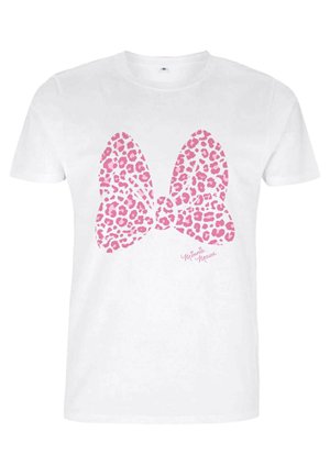 MICKEY & FRIENDS PINK LEOPARD - T-Shirt print - white