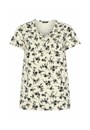 Evans, PLUS SIZE SHORT SLEEVE TOPS - T-shirts print - white