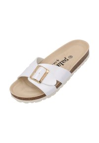 Palado by Sila Sahin Pantolette flach - weiß metallic