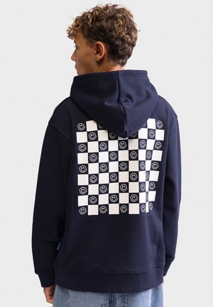 Redefined Rebel TEBECKHAM HOOD BOXY FIT - Džemperis ar kapuci - navy