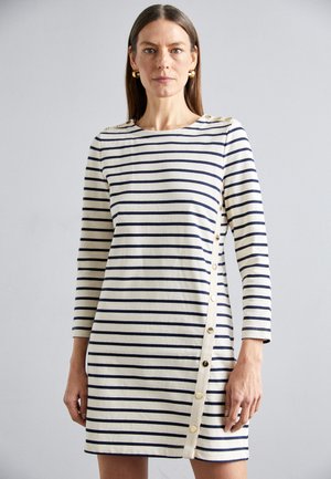 Veronica Beard RUTA DRESS - Robe pull - white/dark blue